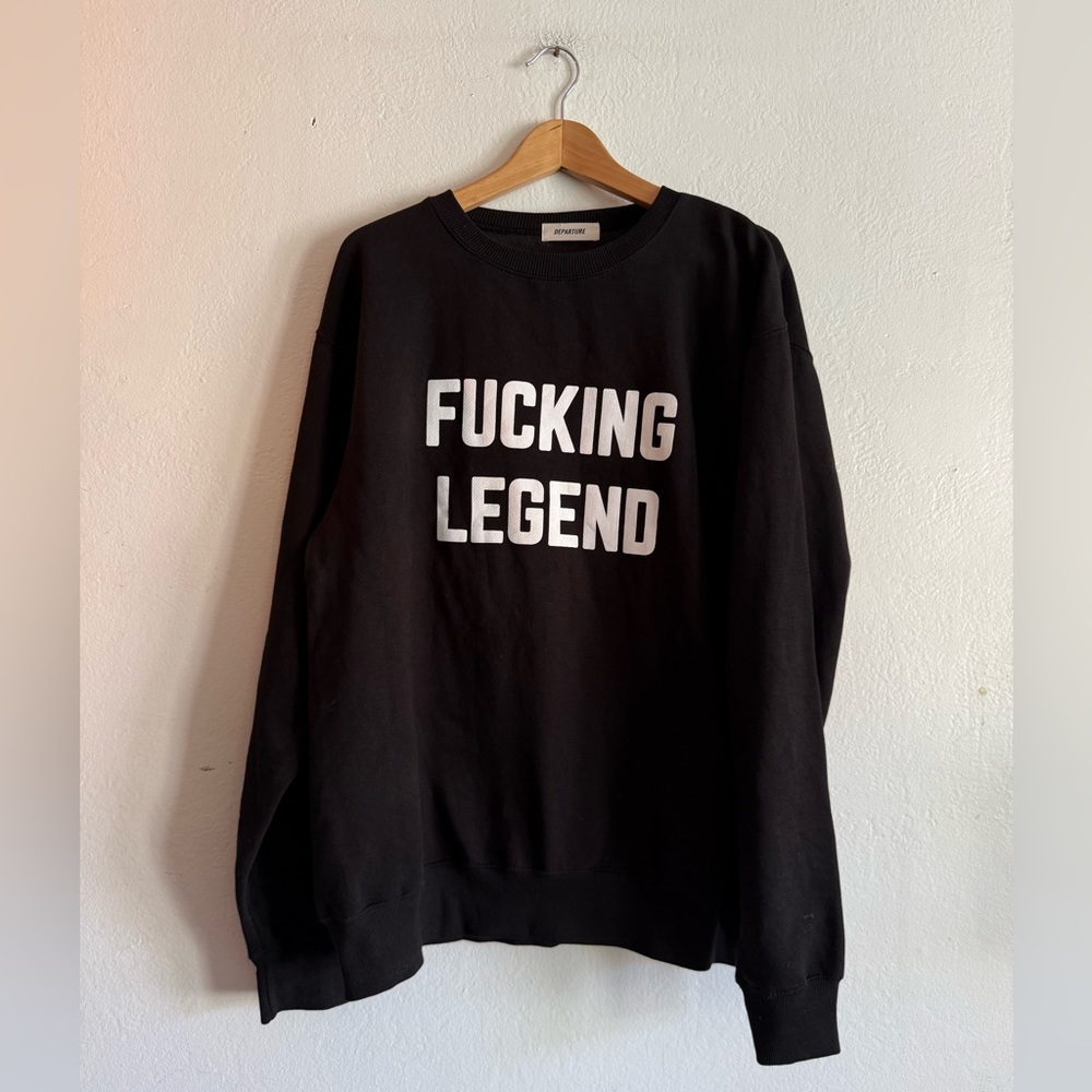 Black "Fucking Legend" Crewneck Sweatshirt - Picture 5 of 5